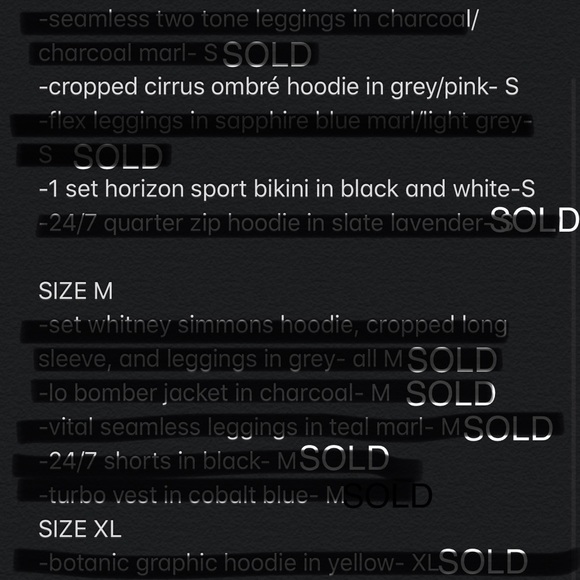 SOLD Gymshark - Picture 3 of 3